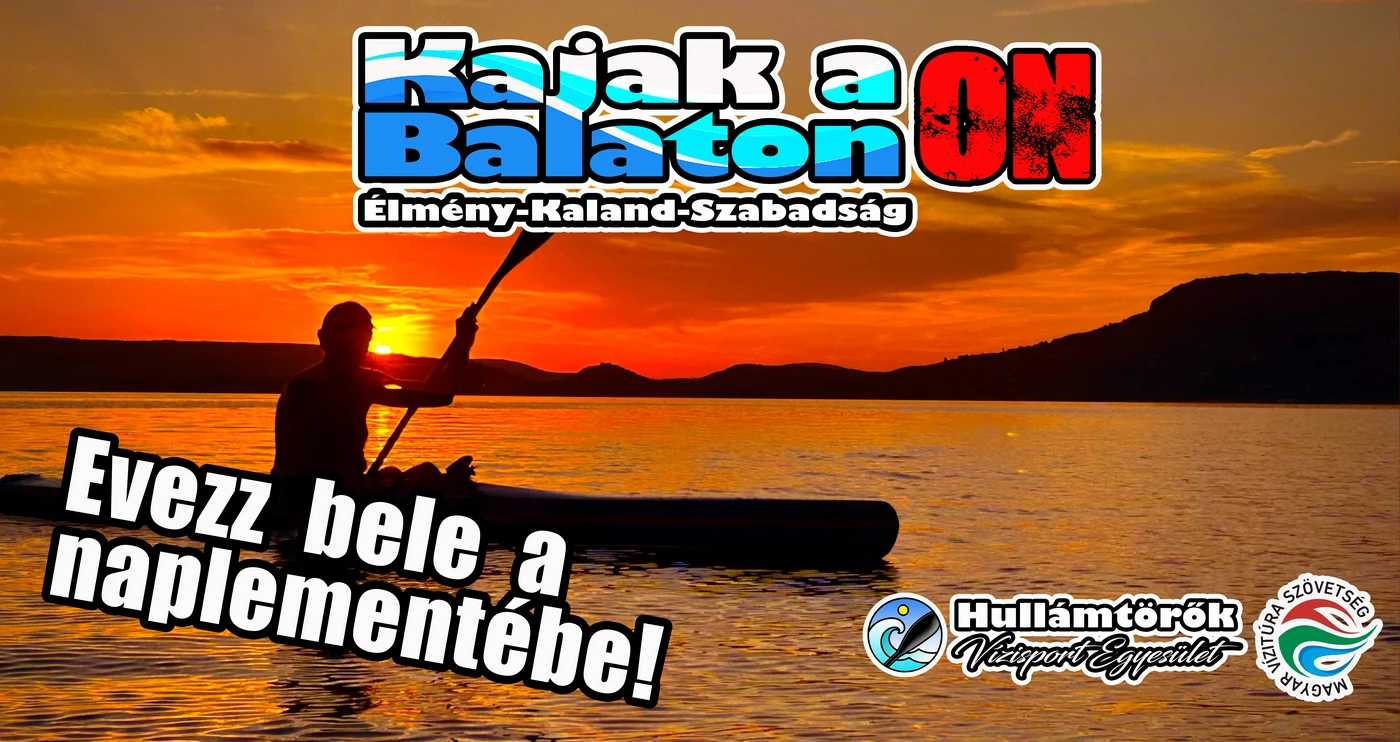 Kajakkal a naplementében